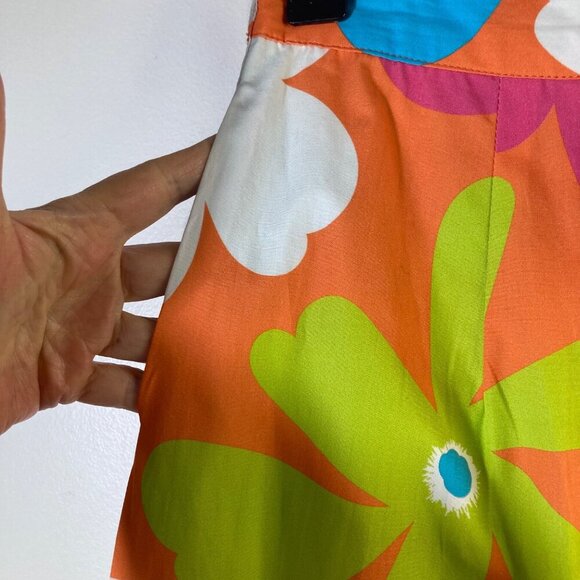 Womens Maude Vivante Ada Large Floral Boho Tiered Midi Skirt XS Pockets #37 - Picture 4 of 7